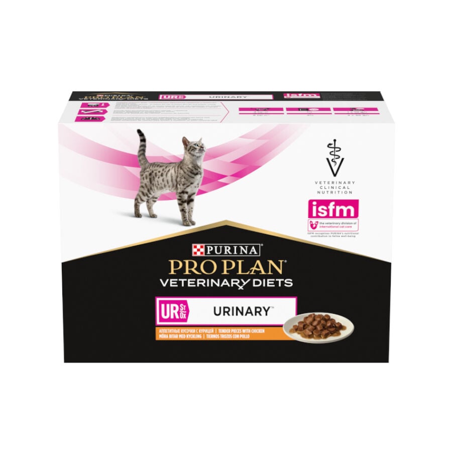 Pro Plan Veterinary Diets St/Ox Urinary Pollo en Salsa sobre para gatos &ndash; Multipack